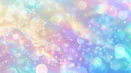 Abstract Holographic Bokeh Background, Generative AI
