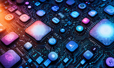 Technologic graphs, holograms and abstract representation of technology