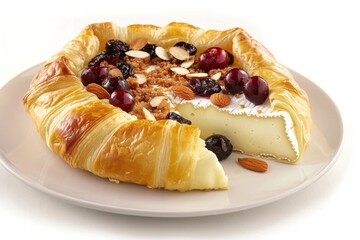 Gooey Baked Brie with Sweet Almonds and Flaky Puff Pastry