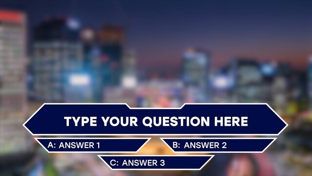 Quiz Television Game Show Question and Answers Template