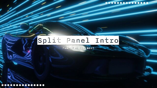 Modern Urban Split Panel Title Intro Opener