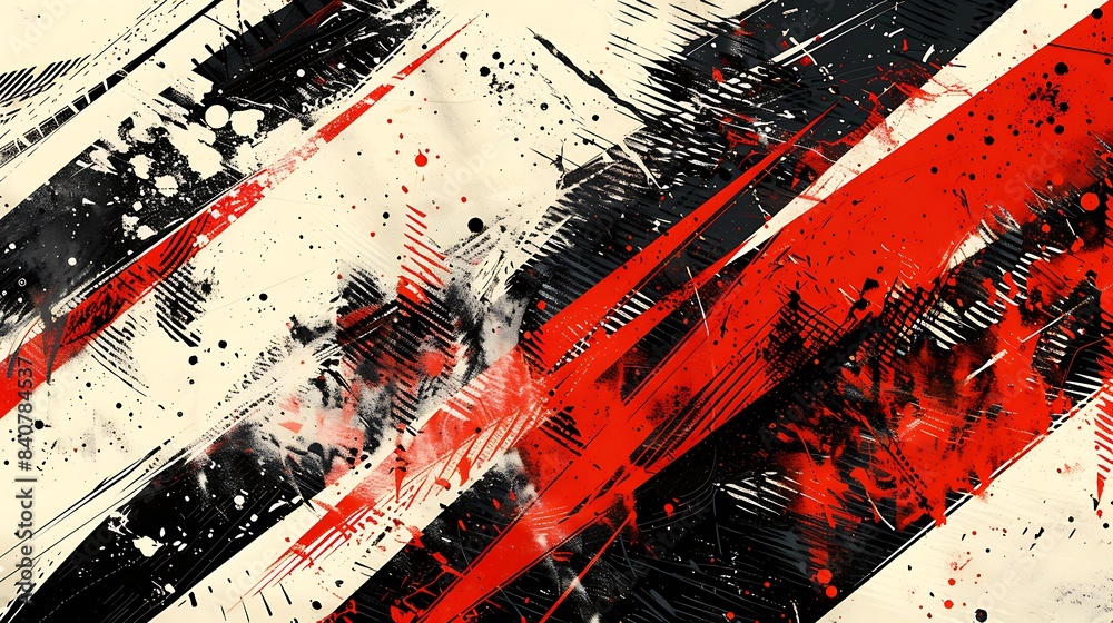 Aufkleber racing background with checkered flag and abstract elements vector illustration on white background