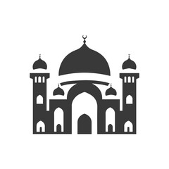 Mosque vector Illustration, white background, creative design.	