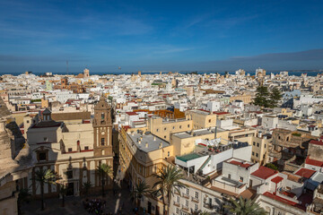 Obraz premium Cádiz overview from the Cathedral of The Americas