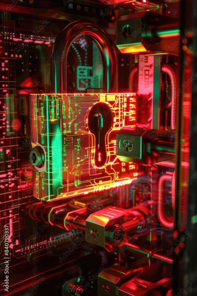 Poster Close-up of a computer key on a keyboard, suitable for technology or design illustrations