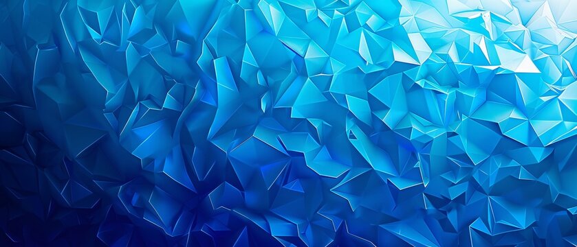 A blue and white abstract image with a blue background and blue and white shapes