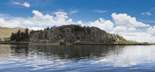 Some of the islands near Puno, Peru in Lake Titicaca, the highest navigable lake in the world, are a popular tourist destination for their wildlife and natural beauty