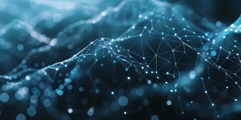 Modern tech design featuring a minimalist grid pattern and dynamic gradient, ideal for illustrating innovative digital concepts