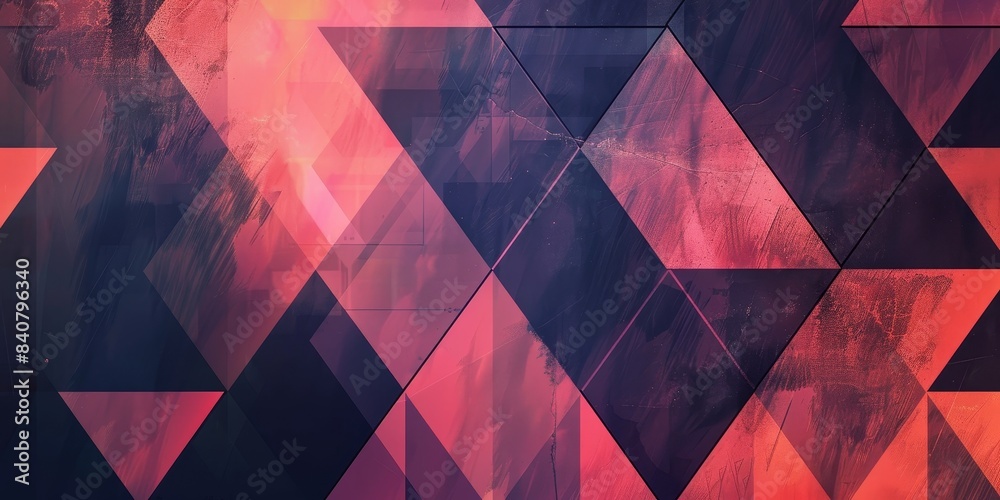 Poster Geometric pattern background with a minimalist approach, showcasing modern innovation and digital art in a sleek, abstract design