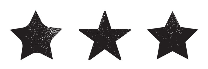 Fototapeta premium Set of jagged irregular stars shape. Cut out of paper for collages. Grunge elements for design. Vector isolated on white background in eps 10.