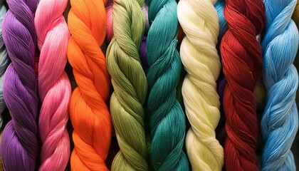 Abstract background, strands of colored threads