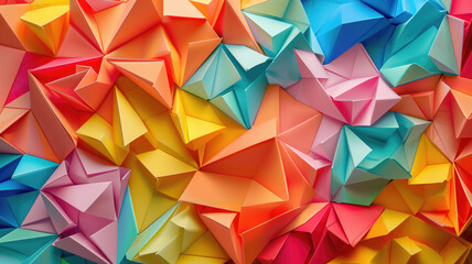 Colorful origami paper as abstract wallpaper, Colorful origami paper as abstract wallpaper background