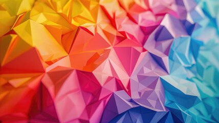 Fototapeta premium Colorful origami paper as abstract wallpaper, Colorful origami paper as abstract wallpaper background