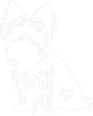 Obraz premium Yorkshire terrier outline