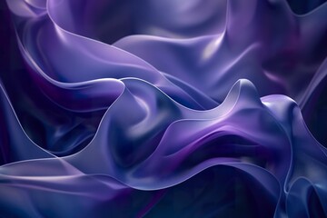 Abstract animated background with flowing purple forms.