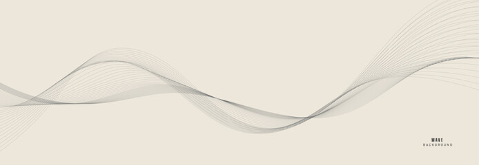 Abstract background with lines and smoke waves