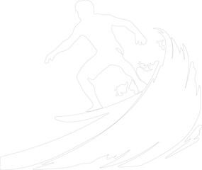 surfer outline