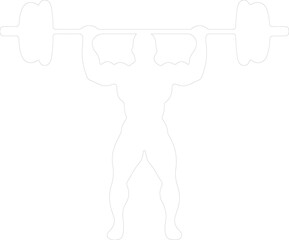 weightlifter outline