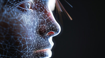 The biometric facial recognition system identifies the user. This is a technologically advanced solution that uses unique facial features to authenticate identity.