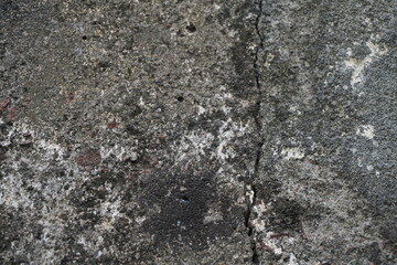Damaged cement concrete wall texture background, rusty uneven cement wall surface, Grungy abstract wall backdrop
