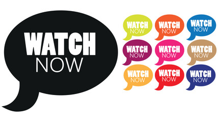 WATCH NOW BUTTON ON WHITE BACKGROUND
