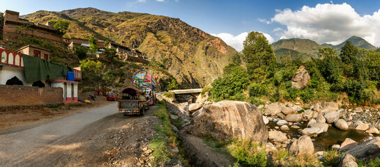 A small village on the hill.