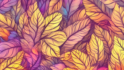 Fototapeta premium Abstract fantasy leaves background beautiful special wallpaper hd best quality realistic colorful image 