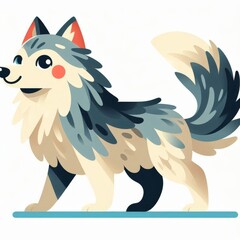 Fototapeta premium illustration of a dog