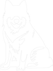 Alaskan Malamute outline