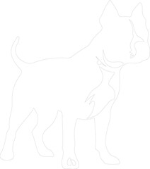 Obraz premium American Staffordshire Terrier outline