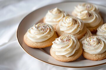 Enchanting Holiday Cookies with Velvety Frosting Swirls