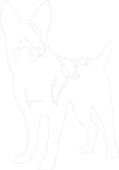 Australian Cattle Dog outline