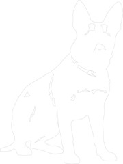 Australian Cattle Dog outline