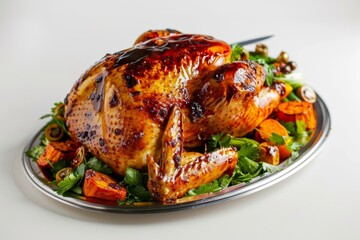 Succulent Cajun-Injected Spicy Turkey with Crisp Roasted Vegetables
