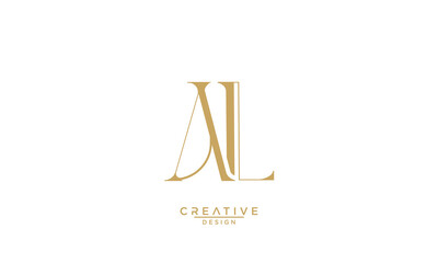 AL, LA, A, L, Abstract Letters Logo Monogram
