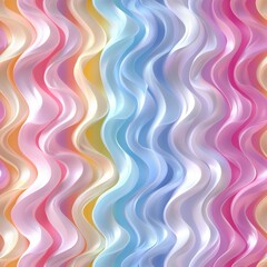 Obraz premium Abstract Wavy Pastel Background With Rainbow Hues