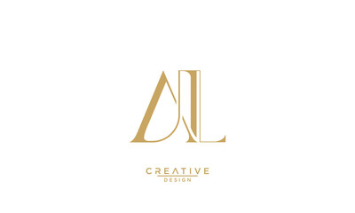 AL, LA, A, L, Abstract Letters Logo Monogram