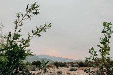 sunset in the mountain