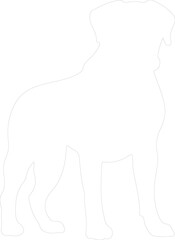 Obraz premium Bullmastiff outline