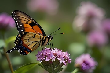 Obraz premium Butterfly in Nature on flower 