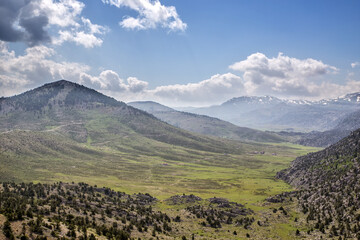North of the Taurus Mountains, plains where Yoruks established camps