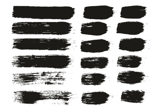 Hand Drawn Round Brush Regular Straight Lines Mix Artist Brush High Detail Abstract Vector Background Mix Set 