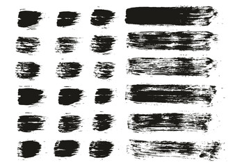 Hand Drawn Round Brush Regular Straight Lines Mix Artist Brush High Detail Abstract Vector Background Mix Set 