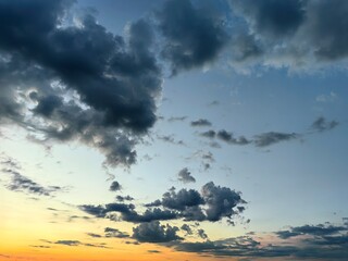 sunset and clouds 