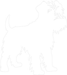 Fototapeta premium Glen of Imaal Terrier outline