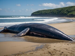 Obraz premium dolphin on the beach