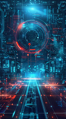 Fototapeta premium A Illustration of a futuristic Infographic