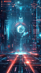 Fototapeta premium A Illustration of a futuristic Infographic