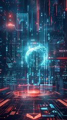 Obraz premium A Illustration of a futuristic Infographic