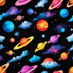 pattern with planets